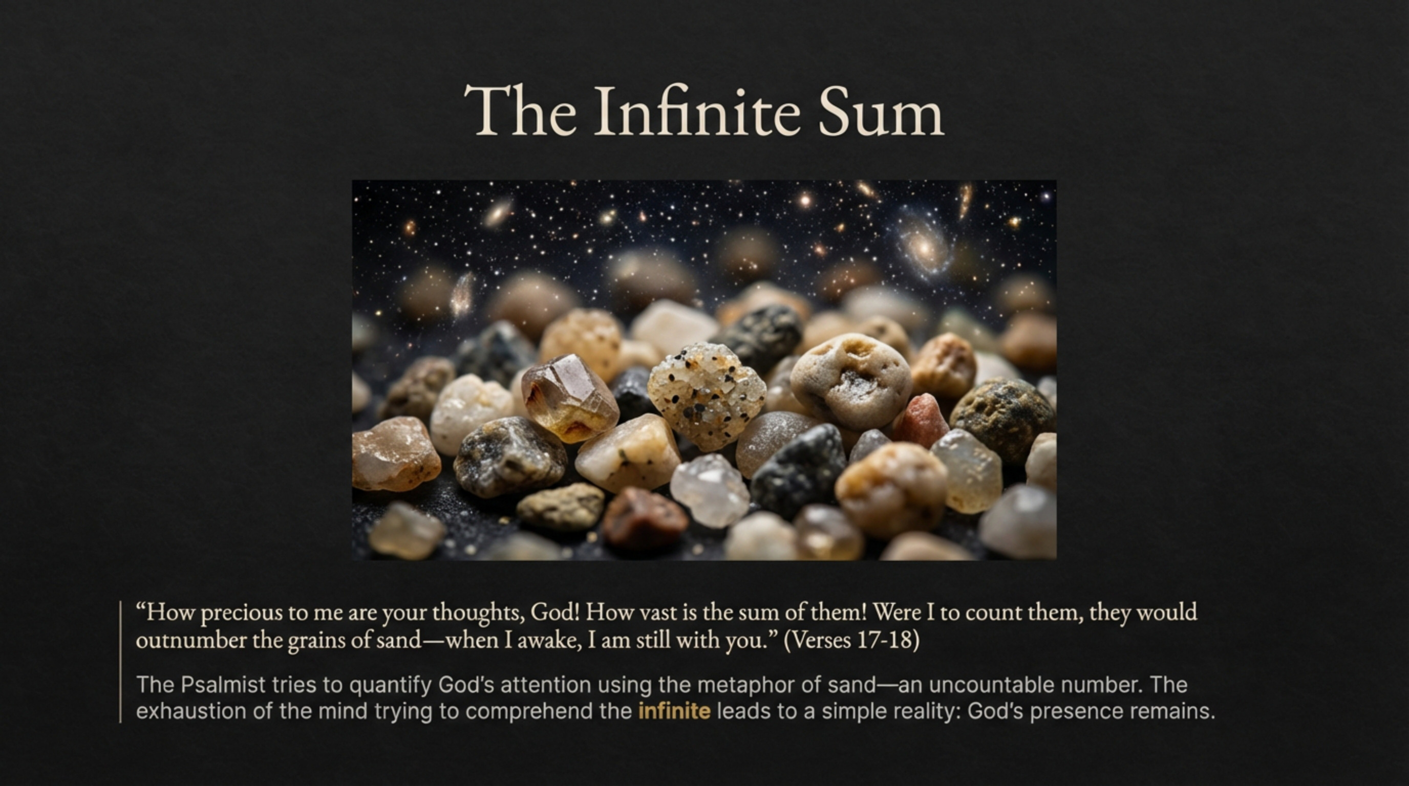 The Infinite Sum