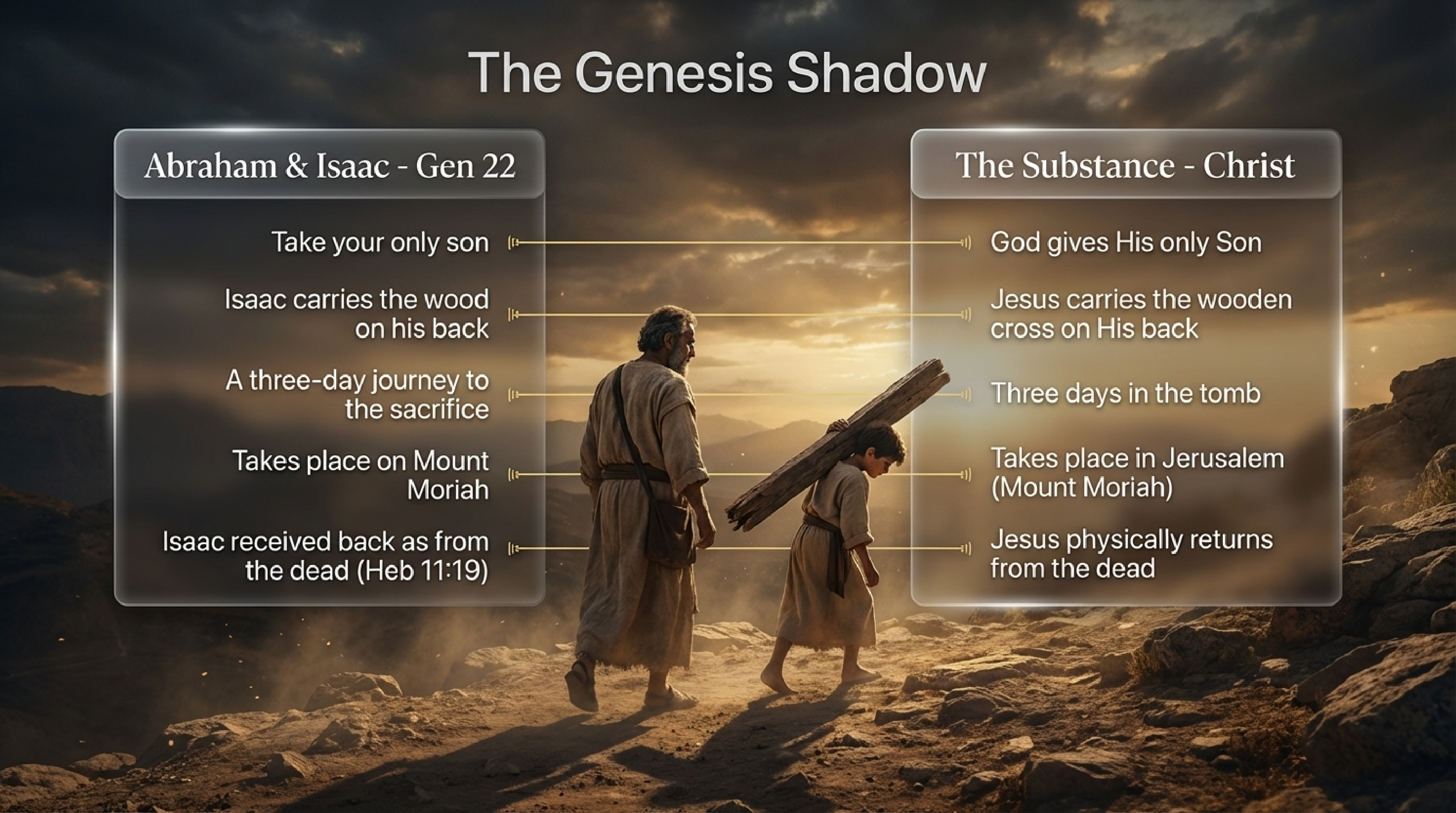 The Genesis Shadow — Abraham and Isaac to Christ
