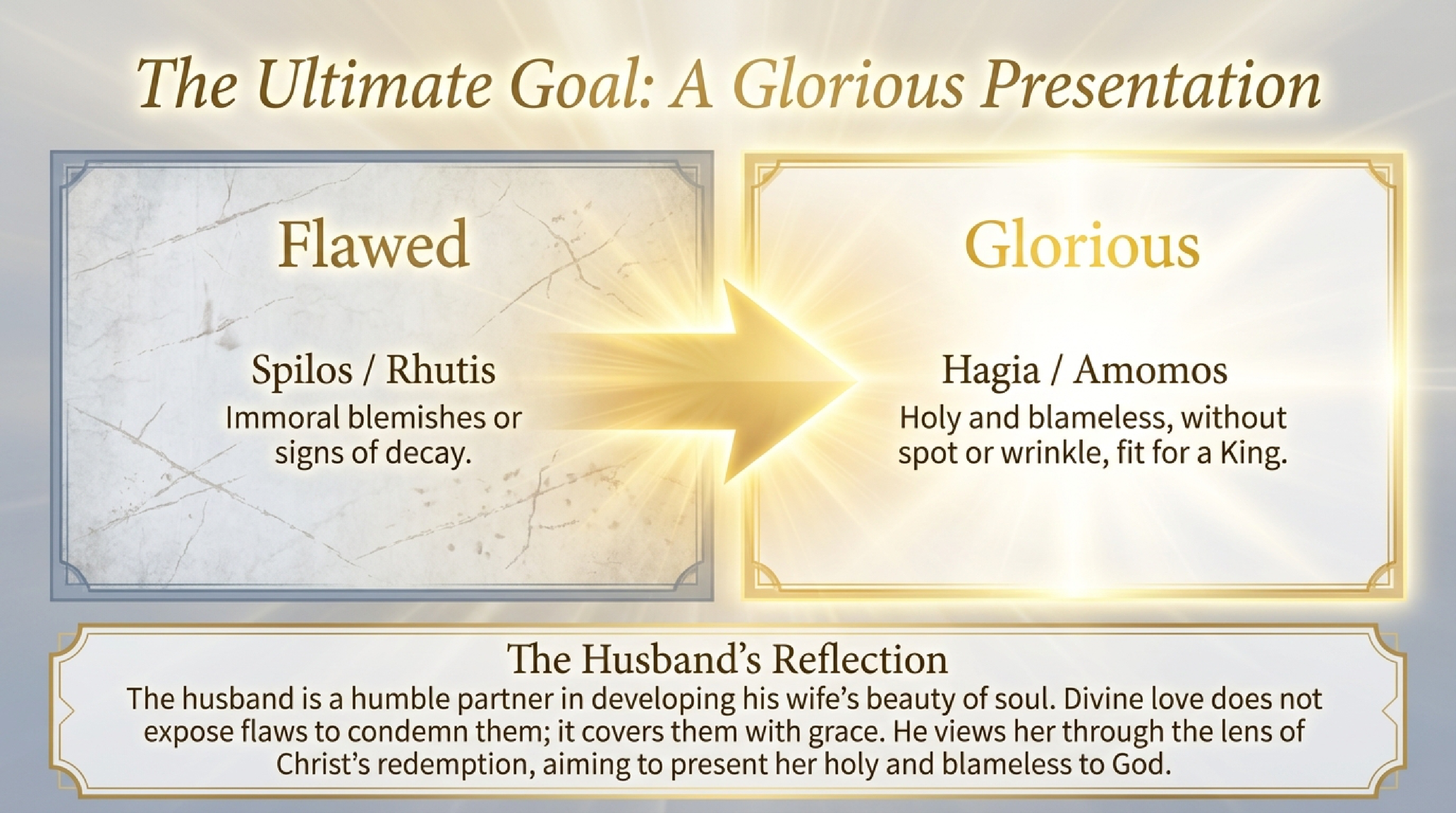 The Glorious Presentation — Flawed to Holy