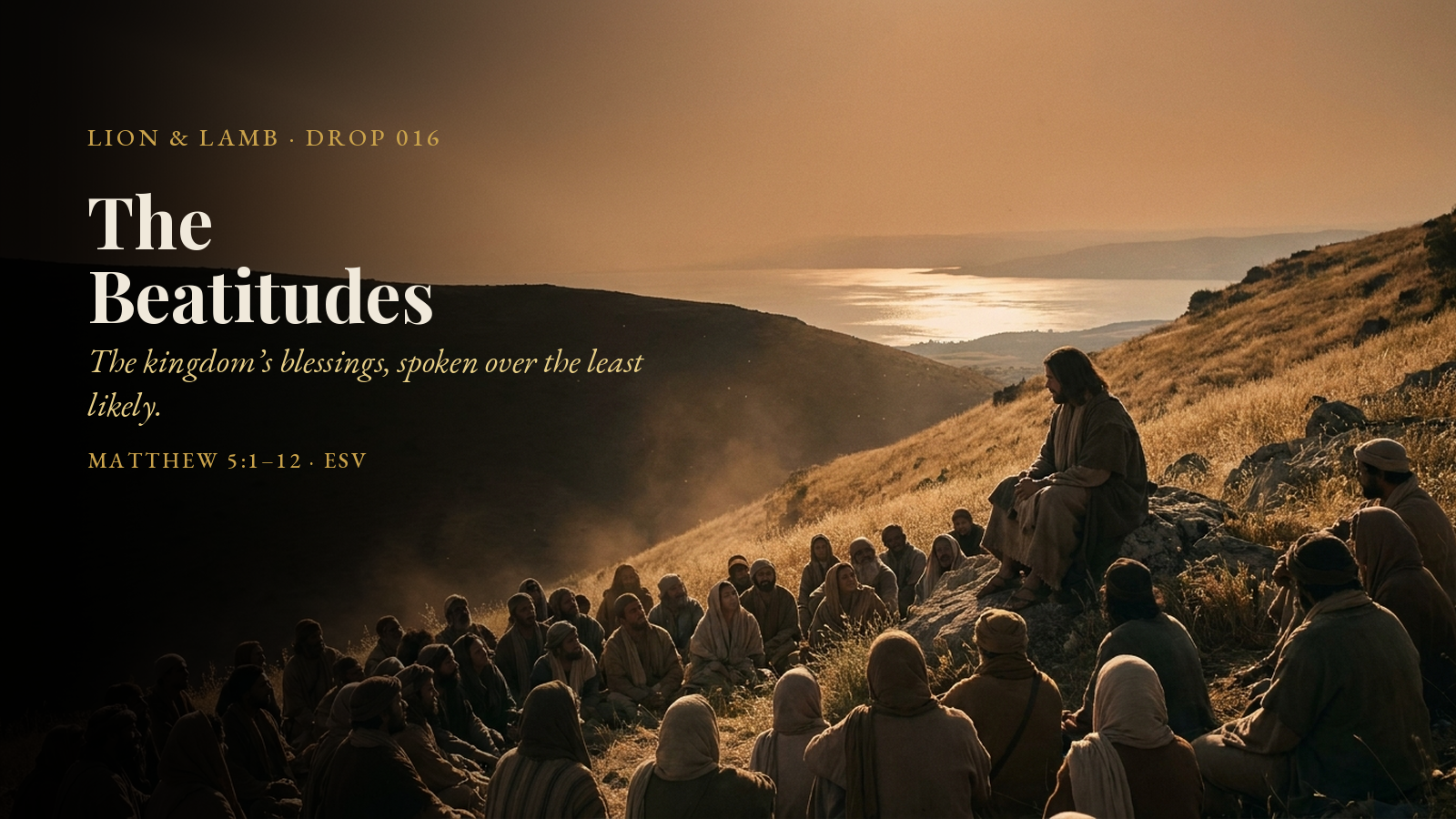 Drop 016 — The Beatitudes